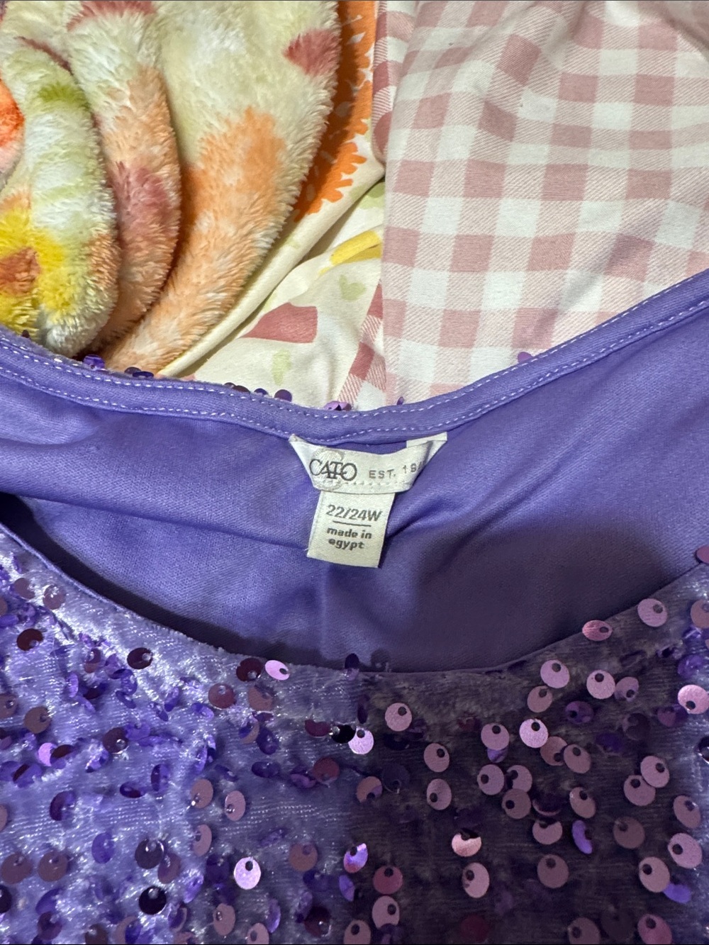 Cato Lavender Sequin Camisole Top 22/24
